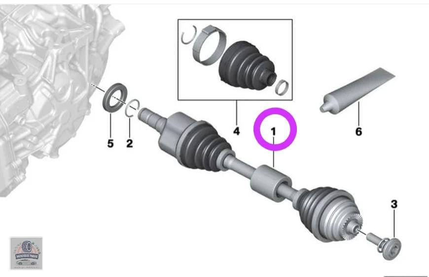 پلوس جلو بی ام و F74 / F78 / BMW 225L اورجینال | BMW 2 Series Gran Coupé (F74) (F78) Original Front Drive Shaft (Front CV Axle) 2 پلوس جلو بی ام و F74 / F78 / BMW 225L اورجینال | BMW 2 Series Gran Coupé (F74) / BMW 2 Series Gran Coupé (F78) Original Front Drive Shaft (Front CV Axle)