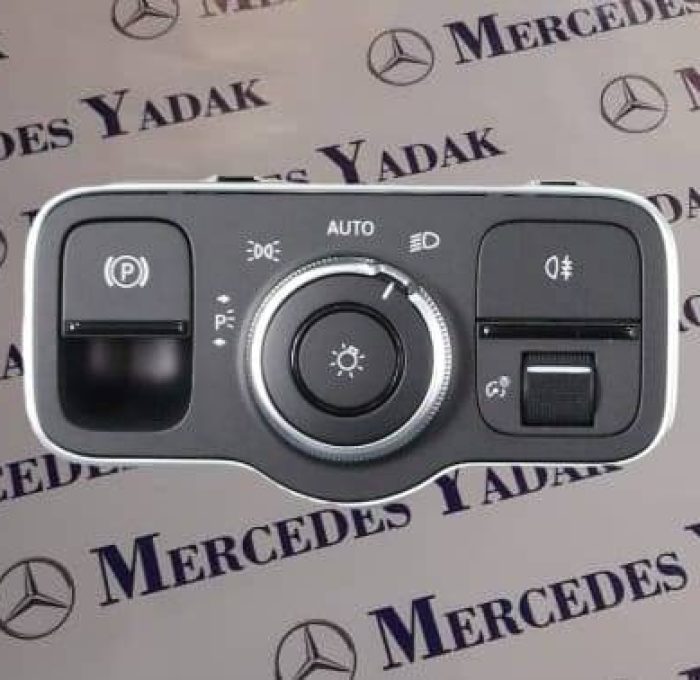 مجموعه کلید چراغ مرسدس بنز V177 / A200L آکبند اورجینال